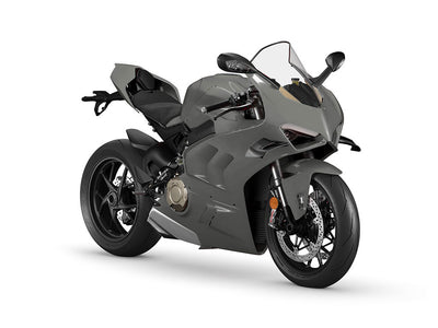 Rwraps Gloss Vinyl Film Wraps Gray (Nardo) Motorcycle Wraps