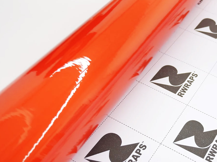Rwraps Gloss Orange Metallic Vinyl Film~Rwraps Gloss Orange Metallic Vinyl Film Roll~1