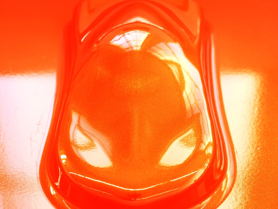 Rwraps Gloss Orange Metallic Vinyl Film~Rwraps Gloss Orange Metallic Vinyl Film Speed Shape Front View~1