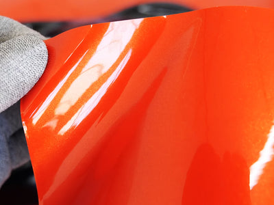 Rwraps Gloss Orange Metallic Vinyl Film~Rwraps Gloss Orange Metallic Vinyl Film Liner With Air Release~1