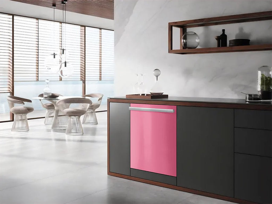 Rwraps™ Gloss Pink Wrapped Dishwasher Example