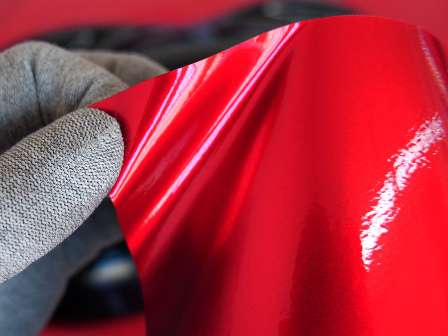 Rwraps Gloss Red Metallic Vinyl Film~Rwraps Gloss Red Metallic Vinyl Film Liner With Air Release~1