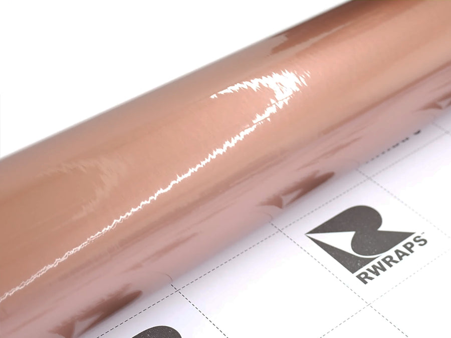 Rwraps Gloss Rose Gold Metallic Film~Rwraps Gloss Rose Gold Metallic Vinyl Roll~1