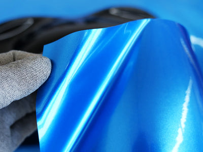 Rwraps Gloss Blue Sea Metallic Vinyl Film~Rwraps Gloss Blue Metallic Vinyl Film Liner With Air Release~1