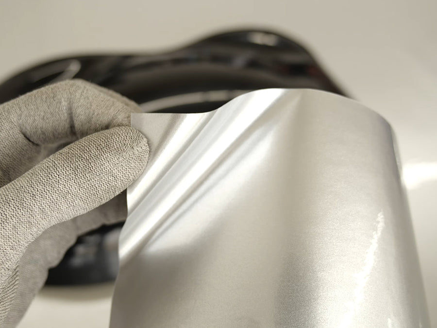Rwraps Gloss Silver Metallic Vinyl Film~Rwraps Gloss Silver Metallic Vinyl Sheet~1