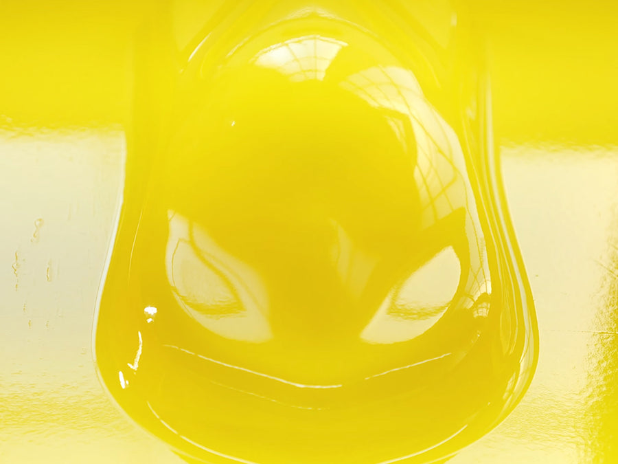 Rwraps Gloss Yellow Maize Vinyl Film~Rwraps Gloss Yellow Maize Vinyl Film Speed Shape Model Front View~1