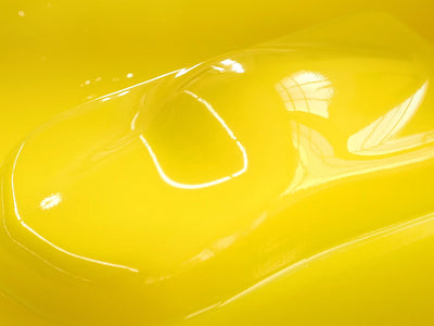 Rwraps Gloss Yellow Maize Vinyl Film~Rwraps Gloss Yellow Maize Vinyl Speed Shape Model Side View~1