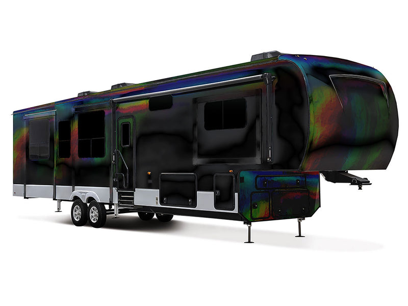 Rwraps Holographic Chrome Black Neochrome Truck Camper Vinyl Wraps