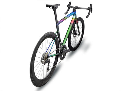 Rwraps Holographic Chrome Black Neochrome Bicycle Vinyl Wraps