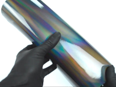 Holographic Chrome Black Neochrome Vinyl