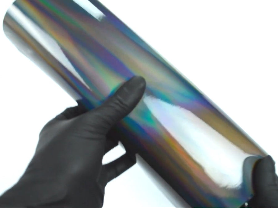 Holographic Chrome Black Neochrome Vinyl