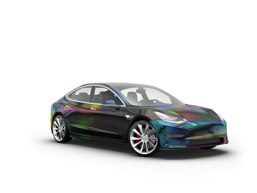Rwraps Holographic Chrome Black Neochrome Vehicle Wraps