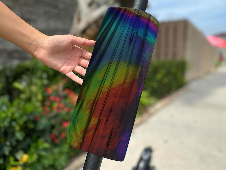 Rwraps Holographic Chrome Black Neochrome Do-It-Yourself E-Scooter Wraps