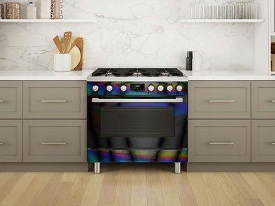 Rwraps™ Holographic Chrome Black Neochrome Oven Wraps