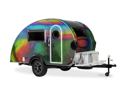 Rwraps Holographic Chrome Black Neochrome Do-It-Yourself Truck Camper Wraps