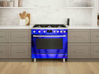 Rwraps™ Holographic Chrome Blue Neochrome Oven Wraps