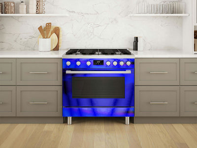 Rwraps™ Holographic Chrome Blue Neochrome Oven Wraps