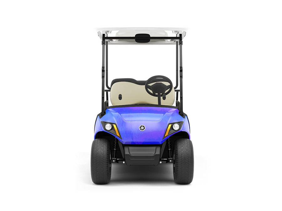 Rwraps Holographic Chrome Blue Neochrome DIY Golf Cart Wraps