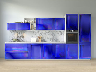 Rwraps™ Holographic Chrome Blue Neochrome Kitchen Cabinet Wraps
