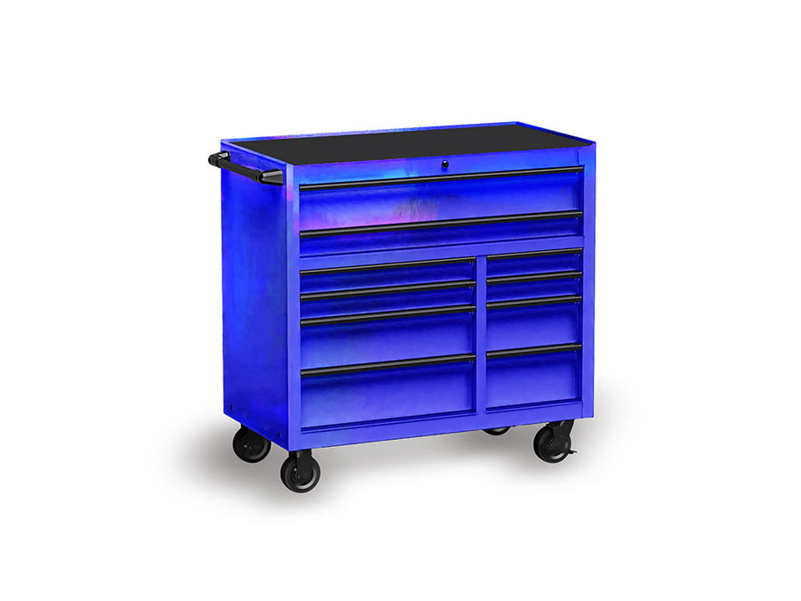 Rwraps™ Holographic Chrome Blue Neochrome Tool Cabinet Wraps