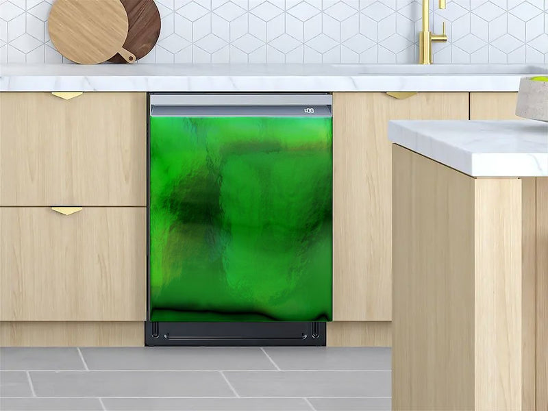 Rwraps™ Holographic Chrome Green Neochrome Custom Dishwasher Cover