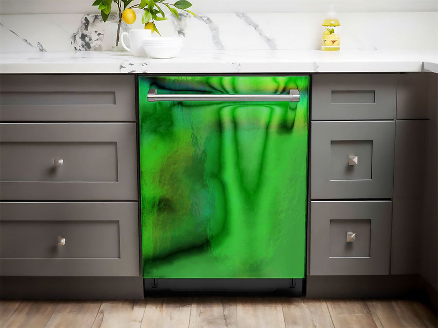 Rwraps™ Holographic Chrome Green Neochrome Dishwasher Wraps