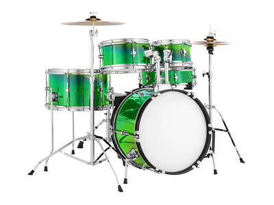 Rwraps™ Holographic Chrome Green Neochrome Drum Wraps