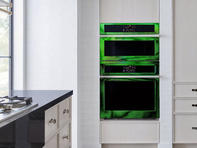 Rwraps Holographic Chrome Green Neochrome DIY Built-In Oven Wraps