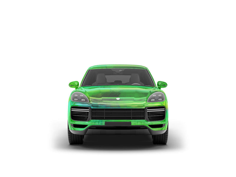 Rwraps Holographic Chrome Green Neochrome DIY SUV Wraps