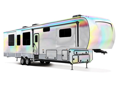 Rwraps Holographic Chrome Silver Neochrome (Matte) Do-It-Yourself 5th Wheel Travel Trailer Wraps