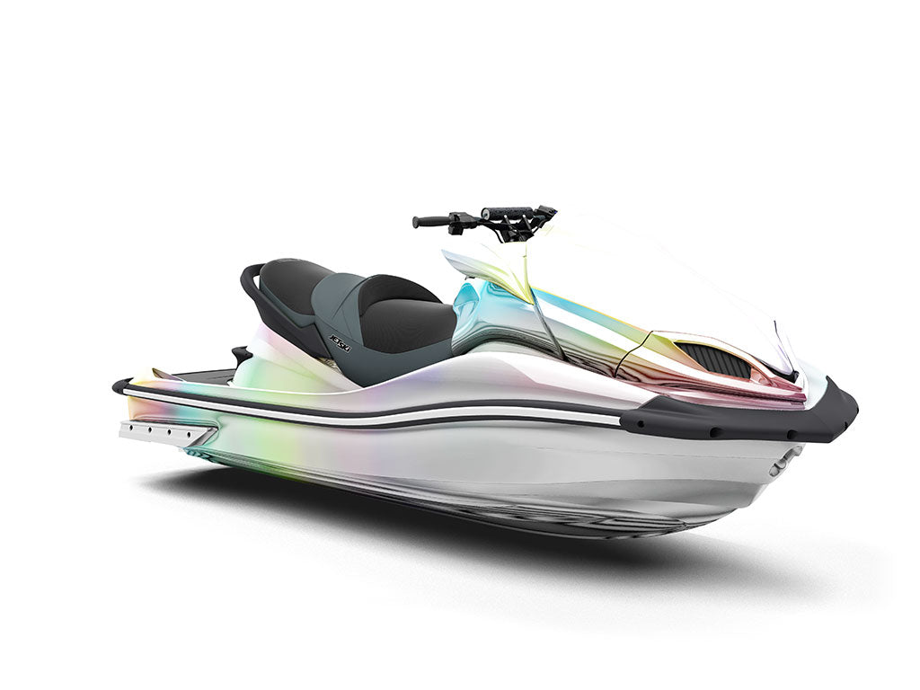 Rwraps™ Holographic Chrome Silver Neochrome (Matte) Jet Ski Wraps