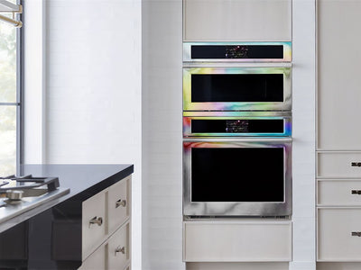 Rwraps Holographic Chrome Silver Neochrome (Matte) DIY Built-In Oven Wraps