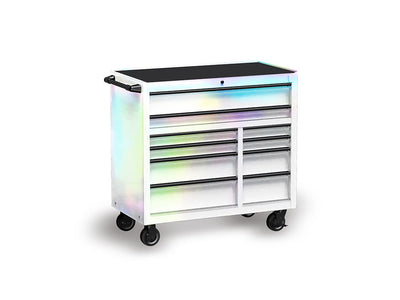 Rwraps™ Holographic Chrome Silver Neochrome (Matte) Tool Cabinet Wraps