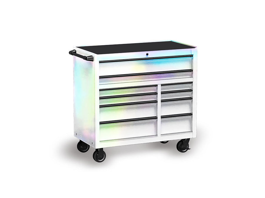 Rwraps™ Holographic Chrome Silver Neochrome (Matte) Tool Cabinet Wraps