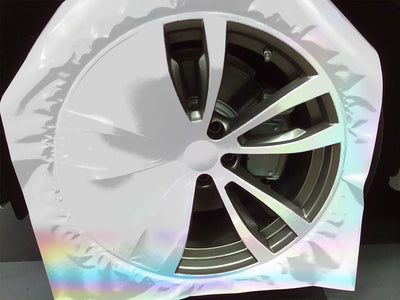 Rwraps™ Holographic Chrome Silver Neochrome (Matte) Custom Wheel Installation Process