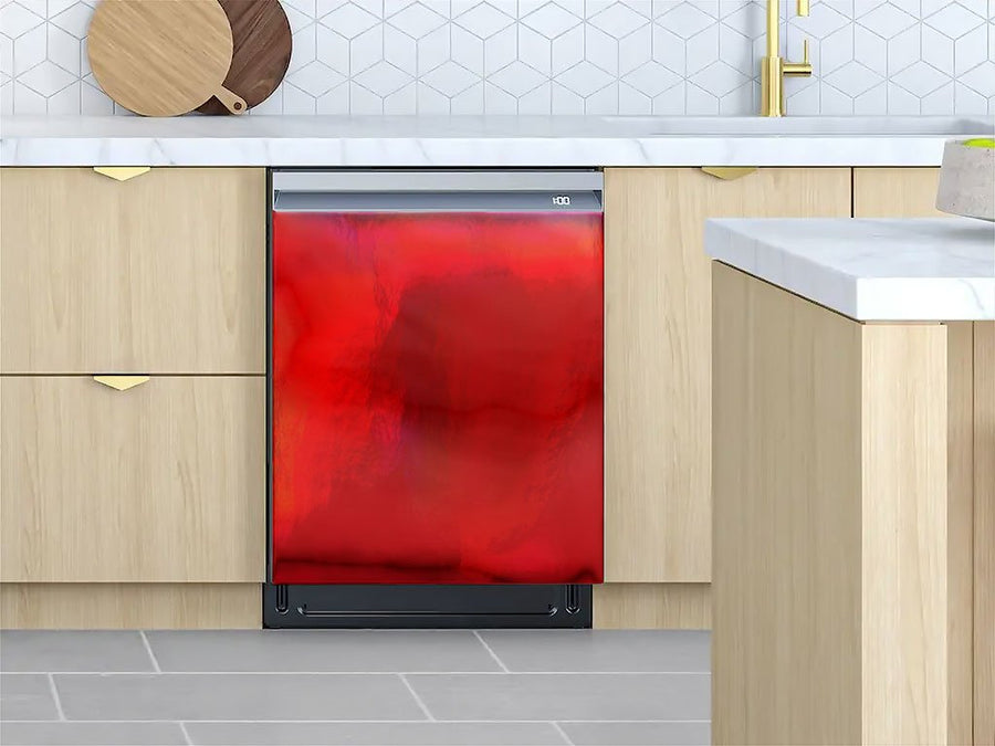 Rwraps™ Holographic Chrome Red Neochrome Custom Dishwasher Cover