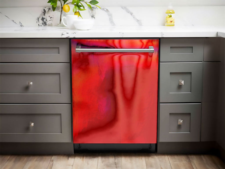 Rwraps™ Holographic Chrome Red Neochrome Dishwasher Wraps