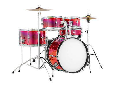 Rwraps™ Holographic Chrome Red Neochrome Drum Wraps