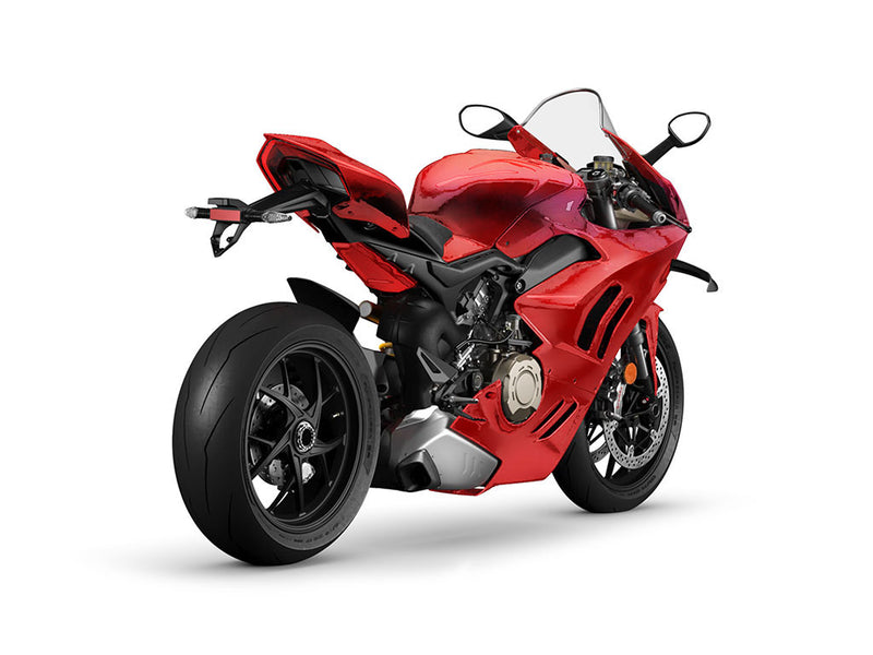 Rwraps Holographic Chrome Red Neochrome DIY Motorcycle Wraps
