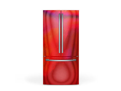 Rwraps Holographic Chrome Red Neochrome DIY Built-In Refrigerator Wraps