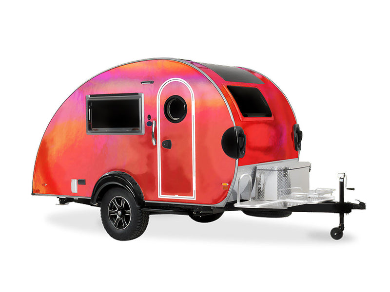 Rwraps Holographic Chrome Red Neochrome Do-It-Yourself Truck Camper Wraps