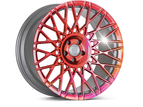 Rwraps™ Holographic Chrome Red Neochrome Vinyl Rim Wrap