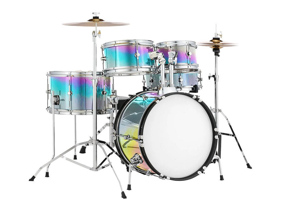 Rwraps™ Holographic Chrome Silver Neochrome Drum Wraps