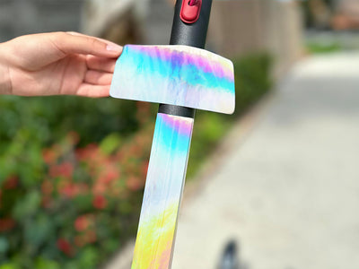 Rwraps Holographic Chrome Silver Neochrome Electric Kick-Scooter Wraps