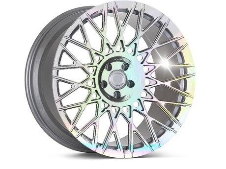 Rwraps™ Holographic Chrome Silver Neochrome Vinyl Rim Wrap