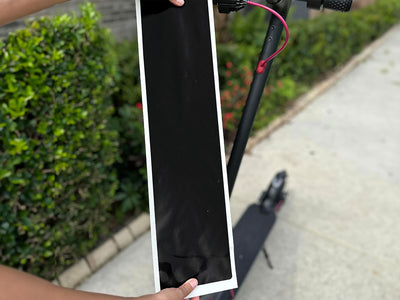 Rwraps Hyper Gloss Black DIY Electric Scooter Wraps