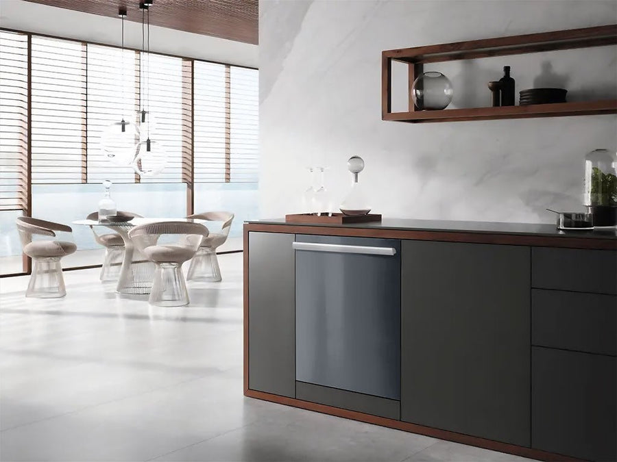 Rwraps™ Hyper Gloss Gray Wrapped Dishwasher Example