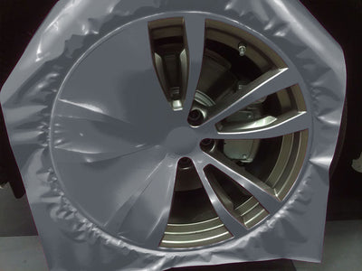 Rwraps™ Hyper Gloss Gray Custom Wheel Installation Process