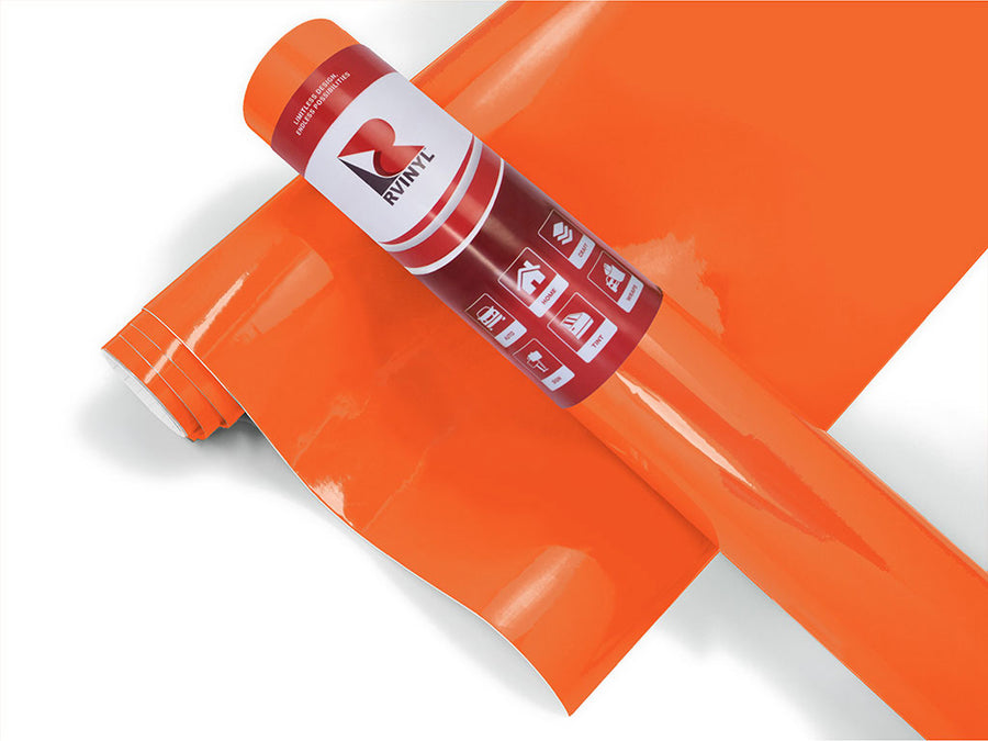 Rwraps Hyper Gloss Orange Jet Ski Wrap Color Film