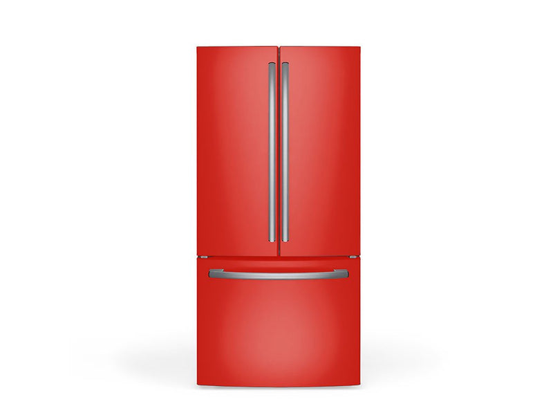 Rwraps Hyper Gloss Red DIY Built-In Refrigerator Wraps